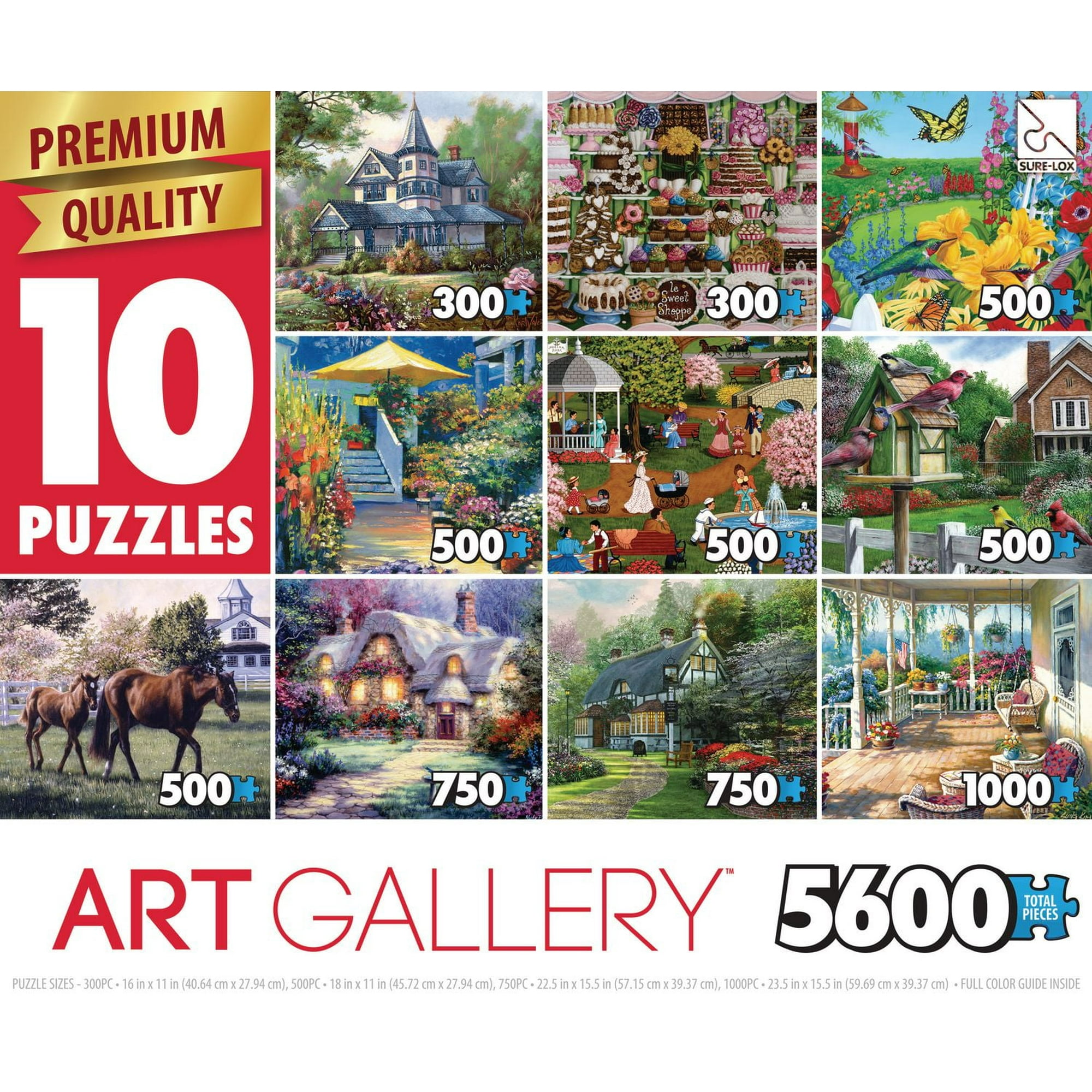 Sure-Lox Art Gallery 10-in-1 Deluxe Puzzle Pack - Walmart.ca