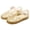 Gold, variant on PVC Jelly Sandals for Girls Roman Style Full Coverage Toe Adjustable Strap Soft Sole Waterproof Beach Sandals Easy to Clean One Pair