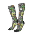thumbnail image 2 of Haiem Cartoon Dinosaurs Socks, Funny Novelty Crazy Design Cotton Socks Sports Socks Knee High Socks For Men, Women,1Pairs - Gift For Working Friends, 2 of 9