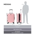 thumbnail image 3 of Maleta de Cabina ABS Toronto 20" Oro Rosa, Ligera y Resistente., 3 of 7