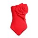 thumbnail image 4 of Gibobby Conjunto de Traje de Baño para Mujer Traje de baño de una pieza para mujer Conjunto de traje de baño de aguas termales de flores grandes ajustado(Rojo,XL), 4 of 4