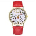 thumbnail image 1 of Fashionable Insects Pattern Quartz Watch Unisex Casual Wristwatch Gift (Red), 1 of 9