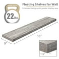 thumbnail image 2 of Sorbus Extra Long Floating Rectangle Shelves – 35" L x 9" D x 1.5" H Faux Wood Wall Shelves, 2 of 7