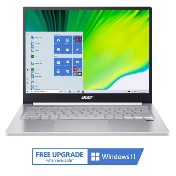 Acer Swift 3 Intel Evo Thin & Light Laptop, 13.5" 2256 x 1504 IPS, Intel Core i5-1135G7, Intel Iris Xe Graphics, 8GB LPDDR4X, 512GB NVMe SSD, Silver, Windows 10, SF313-53-56UU