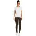 thumbnail image 3 of Time And Tru Women's High Rise Ankle Knit Leggings, 27" Inseam, Available in 2-Pack, 3 of 5