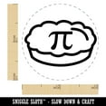 thumbnail image 2 of Pi Symbol on Pie Self-Inking Rubber Stamp Ink Stamper - Dry Pad (No Ink) - Mini 1/2 Inch, 2 of 7