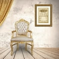 thumbnail image 3 of Deneufforge 13x18 Gold Ornate Wood Framed with Double Matting Museum Art Print Titled - Vintage Building and Plan I, 3 of 4
