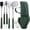 green, variant on POLIGO 7PCS Stainless Steel Grill Accessories - Perfect Outdoor Cooking Grill Set - Ideal BBQ Gift for Men/Dad