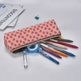 thumbnail image 5 of Naloa Strawberries Print Leather Pencil Case - Portable Big Capacity Pencil Pouch Organizer Bag Stationery Bag for Work & Office Pencil Pen Case, 5 of 5