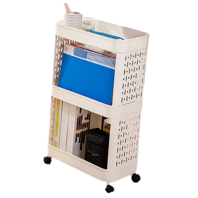 Estantería Móvil, Carrito De Almacenamiento Multiusos De Estabilidad, Flexible, Mejora La Utilización Del Espacio Para Sala De Estudio