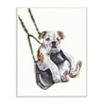 thumbnail image 1 of Stupell Industries Swing Funny Dog Pet Animal Watercolor Painting Wall Plaque Art by George Dyachenko, 1 of 3