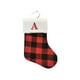 thumbnail image 2 of Fiudx Ofertas relámpago del día, solo en línea Calcetines navideños Bolsa de regalo navideña Colgante Calcetines con alfabeto Haig rojo Adornos para árbol de Navidad, 2 of 3
