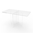 thumbnail image 2 of FixtureDisplays 42"L x 24"W x 31"H Clear Acrylic Plexiglass Table Breakfast Table Communion Table Trade-Show Table 10033-2, 2 of 4