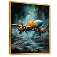 thumbnail image 2 of Designart "Aerial Reconnaissance By Military Aircraft" Military Floater Framed Wall Decor, 2 of 5