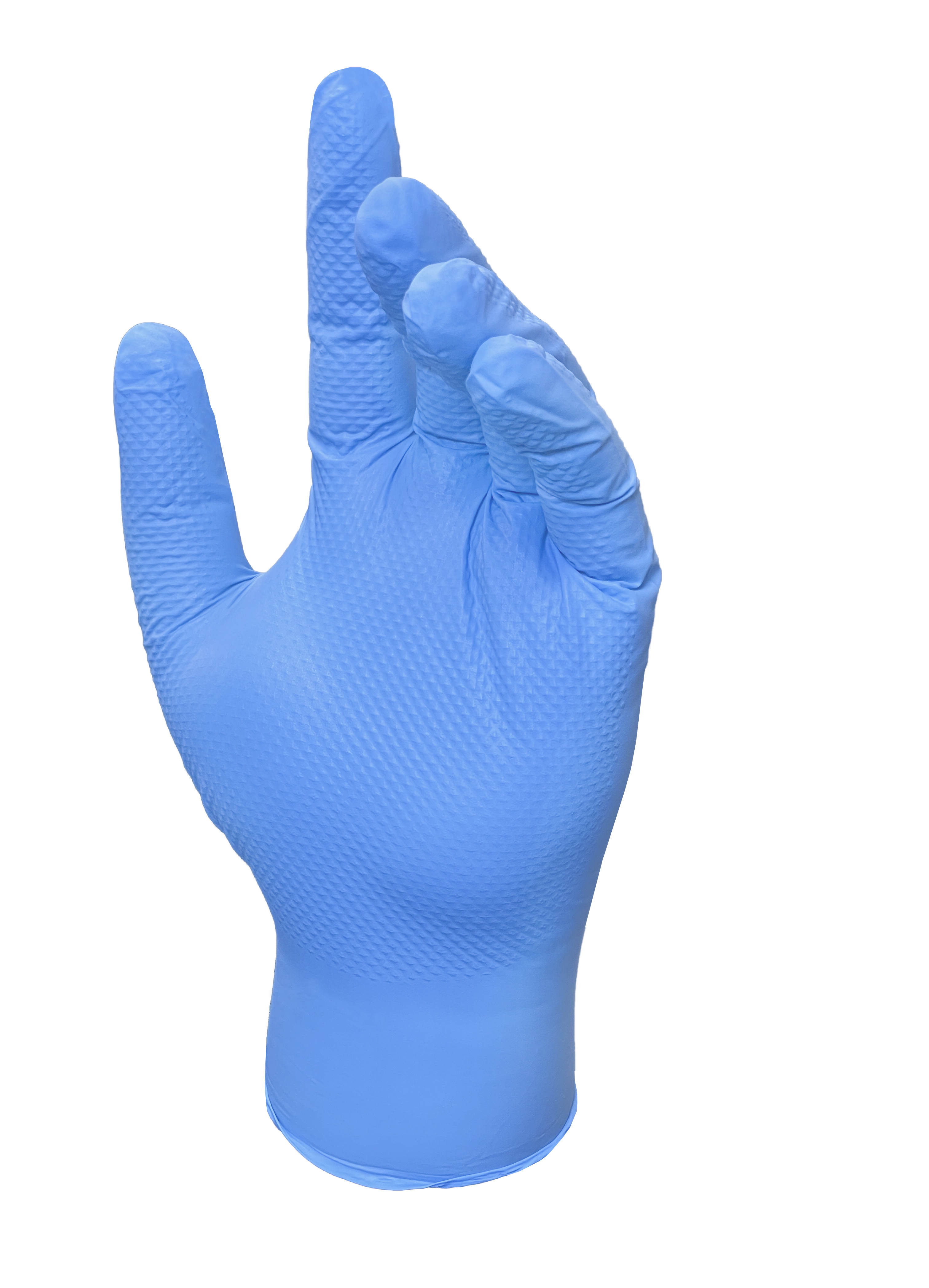 Grease Monkey Pro Cleaning, Disposable Nitrile Gloves, Blue, 50 Count Traction Grip, Male, Large - image 2 of 6