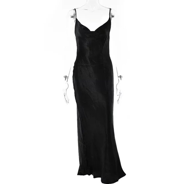 JULISSA MO Sexy Spaghetti Strap espalda descubierta vestido de verano mujeres satén encaje Up trompeta vestido largo elegante Bodycon vestidos de fiesta 2021 Tan Jianjun unisex