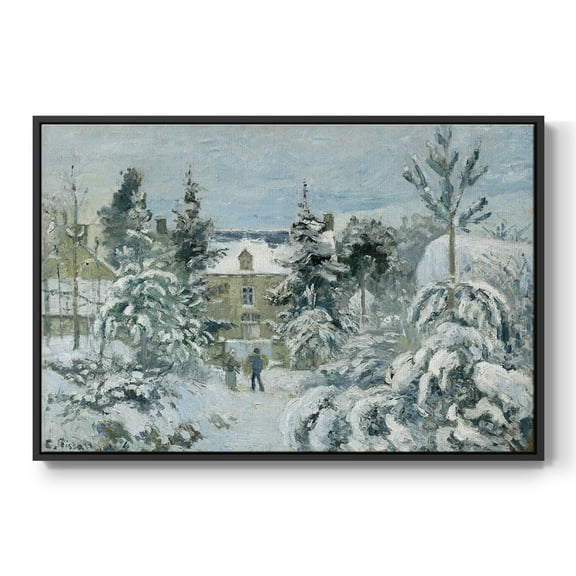 Vintage Landscape-CCXC By Wexford Home Framed in Black Wood Gallery Wrapped Canvas 17 in. x 25 in.