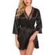 thumbnail image 2 of Sexy camisón mujeres niñas encaje albornoz camisón ropa de dormir vestido, negro, xxl Sweethay AP001162-20B, 2 of 7