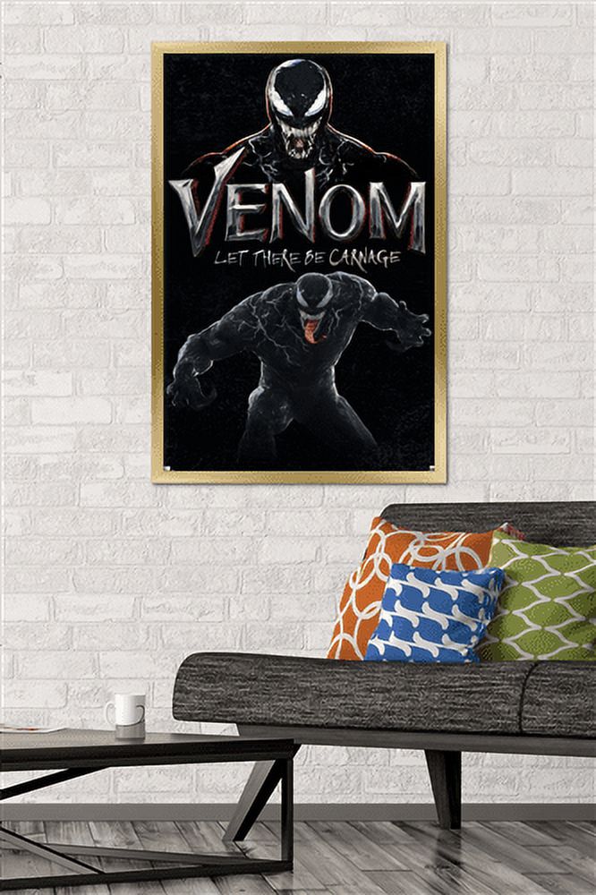 Marvel Venom: Let There be Carnage - Attack Wall Poster, 22.375" x 34", Framed