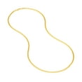 thumbnail image 2 of 14K Yellow Gold Women's 20" 2.70mm Solid Round Box Chain Necklace with 100 Gauge and Lobster Lock, 2 of 4