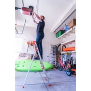 Little Giant Flip-N-Lite 5 Aluminum, Platform 3 Step Ladder, 300 lbs Rated, Type 1A