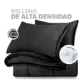 thumbnail image 2 of Edredón Invernal Cobertor Matrimonial + Funda Esquimal Color Negro Diseño De La Tela Liso, 2 of 6