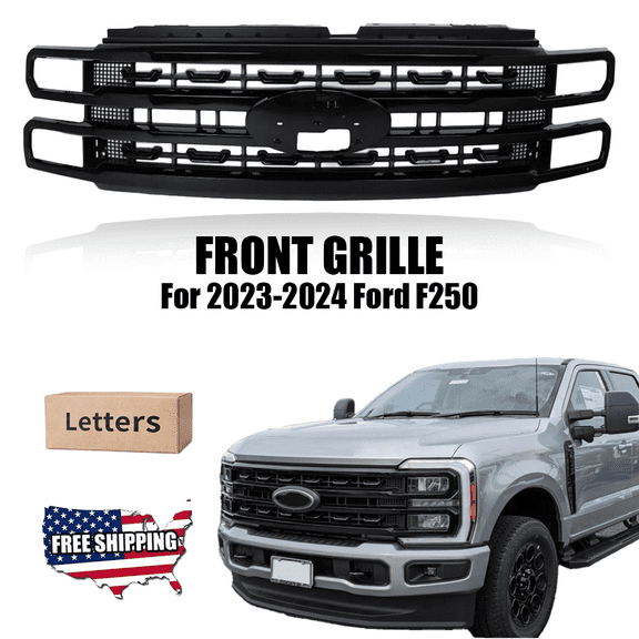 Front Grill Fit For 2023-2024 Ford F250 Grill W/Letters