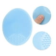 thumbnail image 3 of Unique Bargains 1 Pc Portable Silicone Facial Cleansing Brush Oval 3.94"x3.15"x1.3" Light Blue, 3 of 7