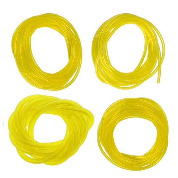 4 Sizes Petrol Fuel Gas Line Pipe Hose Tubing, 4 Feet Long Fuel Line Hose Tube for String Trimmer Chainsaw Blower and Other Power Tools