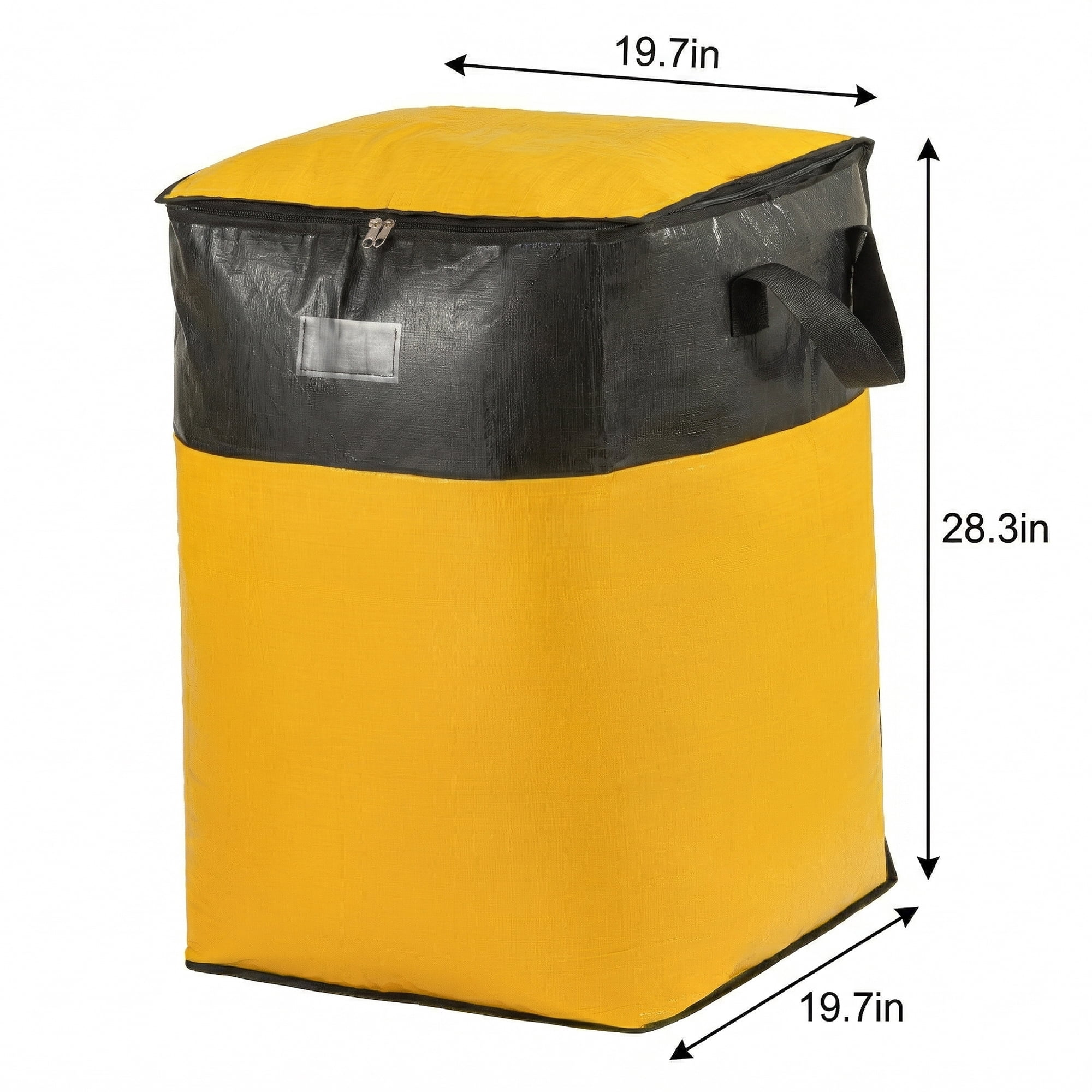 Unique Bargains Storage Bags for Organizing Closet Organizers Yellow 19.7"x19.7"x28.3"