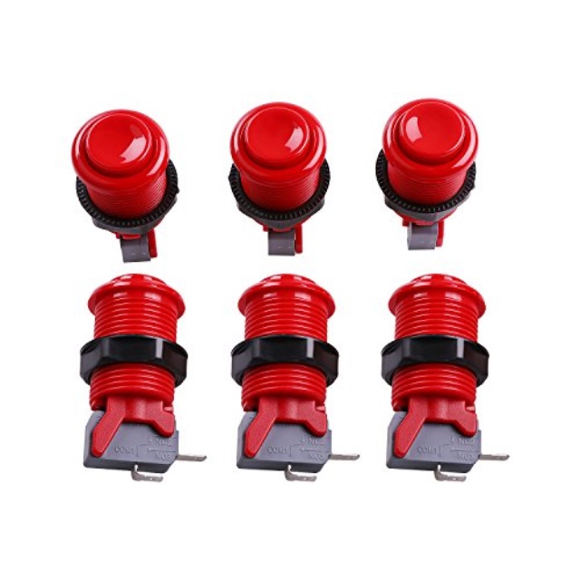 easyget 6 pcs/set happ type standard arcade push button with