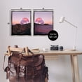 thumbnail image 4 of Stupell Industries Surreal Disco Ball Landscape Landscape Painting Gray Floater Framed Canvas Art Print Wall Art, 17 x 21, Set of 2, 4 of 10