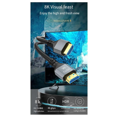 thumbnail image 3 of Cable 2.1 compatible con 8K, 4K a 120 Hz, 8K a 60 Hz, 48 Gbps de alta velocidad para cable de vídeo, PC, portátil, proyector, 3 of 8