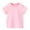 Pink, variant on Toddler Boys Girls Cotton Tee, Child Short Sleeve Crewneck T Shirt Short Sleeve Crew Neck Tee for Teen White 11-12Y
