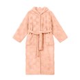 thumbnail image 5 of HBGVBA Hooded Flannel Robe for Women,Solid Bathrobe with Pockets,Cozy Loungewear Sleepwear, 5 of 5