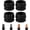 Black, variant on Large Bed Risers Heavy Duty, 3" H(Inner 2" H), 2200 LBS Loading Capacity, Anti-Fall Edge, 4 Pack Wooden Bed Lifts Risers with Non-Slip Pads for King Queen Twin Full Bed Frame, Original