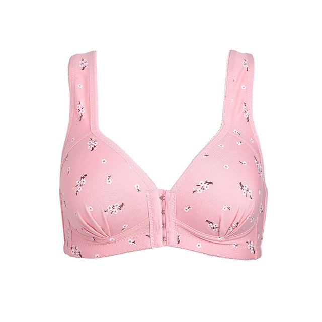 ICHUANYI Clearance Women's Bra Wire Free Underwear One-Piece Bra Everyday Underwear(Watermelon Red, XL) Ichuanyi Ichuanyi