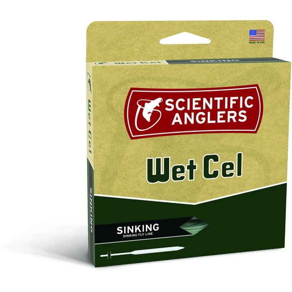 Scientific Anglers Wetcel Type IV General Purpose Sinking Lines, Charcoal, WF- 5-S