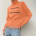 thumbnail image 2 of Yuhangmm Sweatshirts for Women Loose Fit Oversized Sweater Turtleneck Pullover Fall Fashion Outfit Winter Trendy Clothes with Soft Cozy Feel Red2 S, 2 of 4