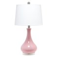thumbnail image 1 of Lalia Home LHT-4005-RP Droplet Table Lamp with Fabric Shade, Rose Pink, 1 of 6