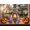 Size 4 inch, variant on Lovely upside down bat Wavy Acrylic painting – Halloween Suncatcher bat art with tree branch, fun window decoration
