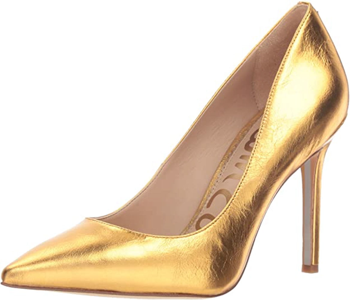 sam edelman gold pumps