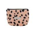 thumbnail image 1 of Ofertas Únicas 1 Pc Pequeña Bolsa de Maquillaje con Cierre de Cordón en Forma de Corazón para Vacaciones y Viajes de Negocios Terciopelo Rosa, 1 of 5