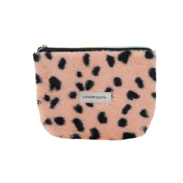 Ofertas Únicas 1 Pc Pequeña Bolsa de Maquillaje con Cierre de Cordón en Forma de Corazón para Vacaciones y Viajes de Negocios Terciopelo Rosa