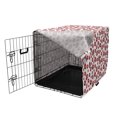 thumbnail image 3 of Kiss Dog Crate Cover, Monochrome Design Warm Tone Girl Kises, Easy to Use Pet Kennel Cover for Medium Large Dogs, 35" x 23" x 27", Ruby and White, by Ambesonne, 3 of 6