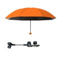 thumbnail image 2 of MMJ Sun Shade Umbrella Clamp On UPF50+ Foldable Adjustable Outdoor Rain Protection for Wheelchair Walker Camping Cart Golf Cart, 2 of 6