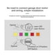thumbnail image 5 of Abre-puertas de garaje inteligente Tuya WiFi, inalámbrico, 433 MHz, sensor de puerta para Alexa, Google Home, para almacén, color blanco, 5 of 5