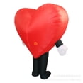 thumbnail image 4 of Inflatable  Heart Mascot Costume Adult Full Body Blow Up Halloween Party Cosplay Suit,Height 4'11"-6'3",Cute, 4 of 5