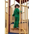 thumbnail image 4 of Strip-Proof Toddler Romper with a Back Zipper in Green/Red, 4 of 7