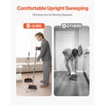 thumbnail image 6 of KFFKFF Broom and Dustpan Set, Durable Combo with Self-Cleaning Teeth, Upright Standing Dustpan with Long Metal Handle, Suitable for Home, Office, Restaurant, Dorm, Black and Orange, 6 of 9